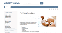 Desktop Screenshot of fysioterapi.legehandboka.no