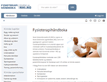 Tablet Screenshot of fysioterapi.legehandboka.no